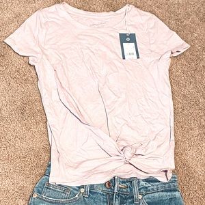 Whimsical Lilac Front Tye Shirt